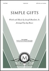 Simple Gifts SATB choral sheet music cover